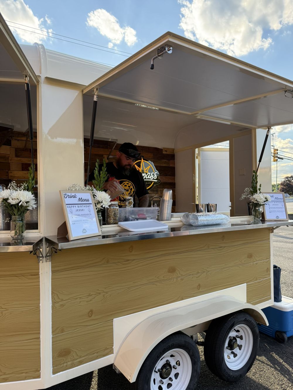 The Compass trailer pouring at a birthday party at Somay Memorial Hall in Howell NJ